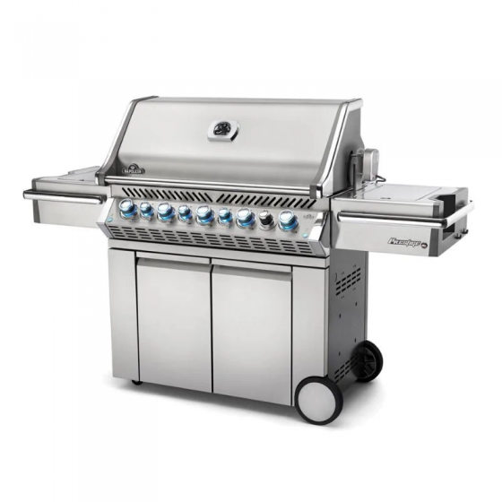 Grill Gazowy Napoleon na gaz ziemny z palnikiem do steków i pełnym rożnem PRESTIGE PRO 665